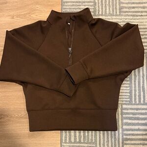Women’s Brown Quarter Zip